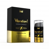 Жидкий интимный гель с эффектом вибрации Vibration! Vodka Energy - 15 мл. - INTT - купить с доставкой в Ставрополе