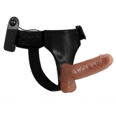 Страпон на трусиках с вибрацией Ultra Passionate Harness - 16 см. - Baile - купить с доставкой в Ставрополе
