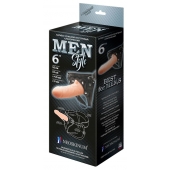 Телесный пустотелый харнесс MEN Style - 17,5 см. - LOVETOY (А-Полимер) - купить с доставкой в Ставрополе