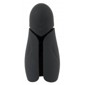 Черный силиконовый вибромастурбатор с нагревом Masturbator with 2 Functions - Orion - в Ставрополе купить с доставкой