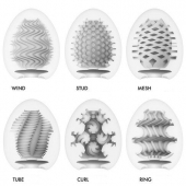 Набор из 6 мастурбаторов Tenga EGG IV с различным рельефом - Tenga - в Ставрополе купить с доставкой