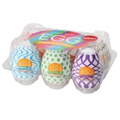 Набор из 6 мастурбаторов Tenga EGG IV с различным рельефом - Tenga - в Ставрополе купить с доставкой