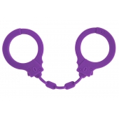 Фиолетовые силиконовые наручники Suppression - Lola Games - купить с доставкой в Ставрополе