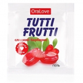 Гель-смазка Tutti-frutti со вкусом барбариса - 4 гр. - Биоритм - купить с доставкой в Ставрополе
