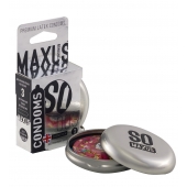 Экстремально тонкие презервативы в железном кейсе MAXUS Extreme Thin - 3 шт. - Maxus - купить с доставкой в Ставрополе