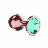 Пробка цвета розового золота с малиновым кристаллом Diamond Topaz Shine L - 8,3 см. - Lola Games - купить с доставкой в Ставрополе