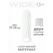 Белый фаллоудлинитель Homme Wide - 13 см. - Lola Games - в Ставрополе купить с доставкой
