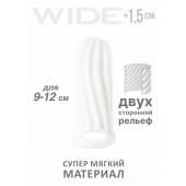 Белый фаллоудлинитель Homme Wide - 11 см. - Lola Games - в Ставрополе купить с доставкой