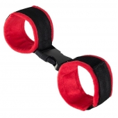 Красно-черные велюровые оковы Anonymo - ToyFa - купить с доставкой в Ставрополе