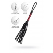 Черно-красный флоггер Anonymo - 45 см. - ToyFa - купить с доставкой в Ставрополе