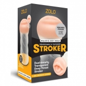 Мастурбатор-ротик ZOLO DEEP THROAT - Zolo - в Ставрополе купить с доставкой