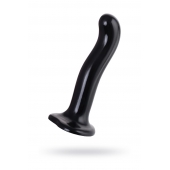 Черный стимулятор для пар P G-Spot Dildo Size M - 18 см. - Strap-on-me - в Ставрополе купить с доставкой
