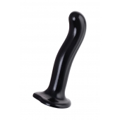 Черный стимулятор для пар P G-Spot Dildo Size M - 18 см. - Strap-on-me - в Ставрополе купить с доставкой