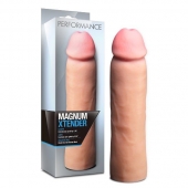 Телесная фаллическая насадка на пенис Magnum Xtender - 23 см. - Blush Novelties - в Ставрополе купить с доставкой