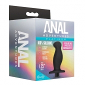 Черный анальный вибромассажёр Silicone Vibrating Prostate Massager 02 - 10,8 см. - Blush Novelties - в Ставрополе купить с доставкой