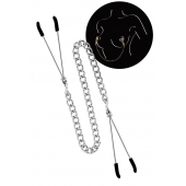 Регулируемые зажимы для сосков Sweet Caress Nipple Chain - Sweet Caress - купить с доставкой в Ставрополе