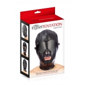 Маска-шлем с отверстием для рта и съемными шорами - Fetish Tentation - купить с доставкой в Ставрополе