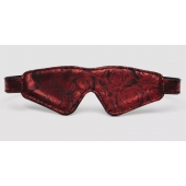 Двусторонняя красно-черная маска на глаза Reversible Faux Leather Blindfold - Fifty Shades of Grey - купить с доставкой в Ставрополе