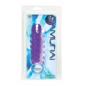 Закрытая фиолетовая насадка с пупырышками SAMURAI PENIS SLEEVE PURPLE - 14,5 см. - NMC - в Ставрополе купить с доставкой