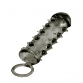 Дымчатая стимулирующая насадка с закрытой головкой SAMURAI PENIS SLEEVE BLACK - 14,5 см. - NMC - в Ставрополе купить с доставкой