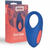 Синее эрекционное кольцо RRRING First Date Cock Ring - FeelzToys - в Ставрополе купить с доставкой