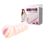 Рифленый мастурбатор-вагина из реалистичного материала - Baile - в Ставрополе купить с доставкой