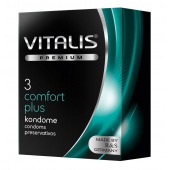 Контурные презервативы VITALIS PREMIUM comfort plus - 3 шт. - Vitalis - купить с доставкой в Ставрополе
