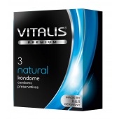 Классические презервативы VITALIS PREMIUM natural - 3 шт. - Vitalis - купить с доставкой в Ставрополе