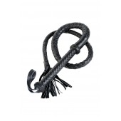 Длинный кожаный кнут с хлопушками на конце - ToyFa - купить с доставкой в Ставрополе