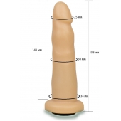 Телесная насадка Harness - 15,8 см. - LOVETOY (А-Полимер) - купить с доставкой в Ставрополе