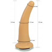 Телесная гладкая насадка Harness - 13,3 см. - LOVETOY (А-Полимер) - купить с доставкой в Ставрополе
