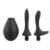 Черный анальный душ Nexus Anal Douche Set с 2 сменными насадками - Nexus Range - купить с доставкой в Ставрополе
