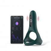 Изумрудное виброкольцо Magic Motion Rise с подхватом мошонки - Magic Motion - в Ставрополе купить с доставкой