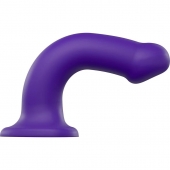 Фиолетовый фаллоимитатор-насадка Strap-On-Me Dildo Dual Density size L - 19 см. - Strap-on-me - купить с доставкой в Ставрополе