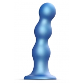 Голубая насадка Strap-On-Me Dildo Plug Balls size S - Strap-on-me - купить с доставкой в Ставрополе