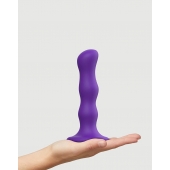 Фиолетовая насадка Strap-On-Me Dildo Geisha Balls size M - Strap-on-me - купить с доставкой в Ставрополе