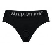 Черные трусики для насадок Heroine Lingerie Harness - size S - Strap-on-me - купить с доставкой в Ставрополе