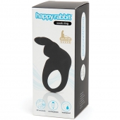 Черное эрекционное виброкольцо Happy Rabbit Rechargeable Rabbit Cock Ring - Happy Rabbit - в Ставрополе купить с доставкой