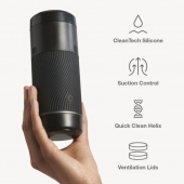Черный мастурбатор с контролем всасывания Arcwave Pow Stroker - Arcwave - в Ставрополе купить с доставкой