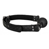 Черный кляп-шарик BALL GAG DIAMOND - Dream Toys - купить с доставкой в Ставрополе
