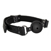 Черный кляп-шарик BALL GAG DIAMOND - Dream Toys - купить с доставкой в Ставрополе