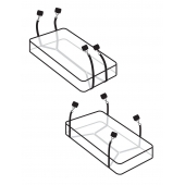 Фиксаторы для кровати WRAPAROUND MATTRESS RESTRAIN - Pipedream - купить с доставкой в Ставрополе