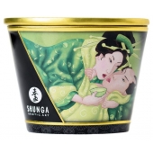 Массажная свеча Exotic Green Tea с ароматом зелёного чая - 170 мл. - Shunga - купить с доставкой в Ставрополе