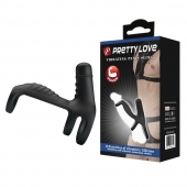 Черная вибронасадка на пенис Vibrating Penis Sling - Baile - в Ставрополе купить с доставкой