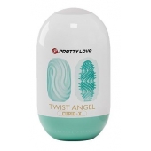 Бирюзовый мастурбатор-яйцо Twist Angel - Baile - в Ставрополе купить с доставкой