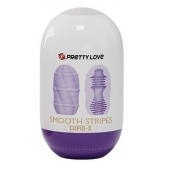 Сиреневый мастурбатор-яйцо Smooth Stripes - Baile - в Ставрополе купить с доставкой