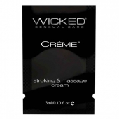 Крем для массажа и мастурбации Wicked Stroking and Massage Creme - 3 мл. - Wicked - купить с доставкой в Ставрополе