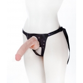 Реалистичный фаллос на поясе Harness - 20,5 см. - LOVETOY (А-Полимер) - купить с доставкой в Ставрополе