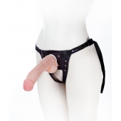Податливый фаллос на трусиках Harness - 20,5 см. - LOVETOY (А-Полимер) - купить с доставкой в Ставрополе