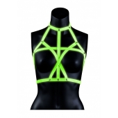 Портупея Bra Harness с неоновым эффектом - размер L-XL - Shots Media BV - купить с доставкой в Ставрополе